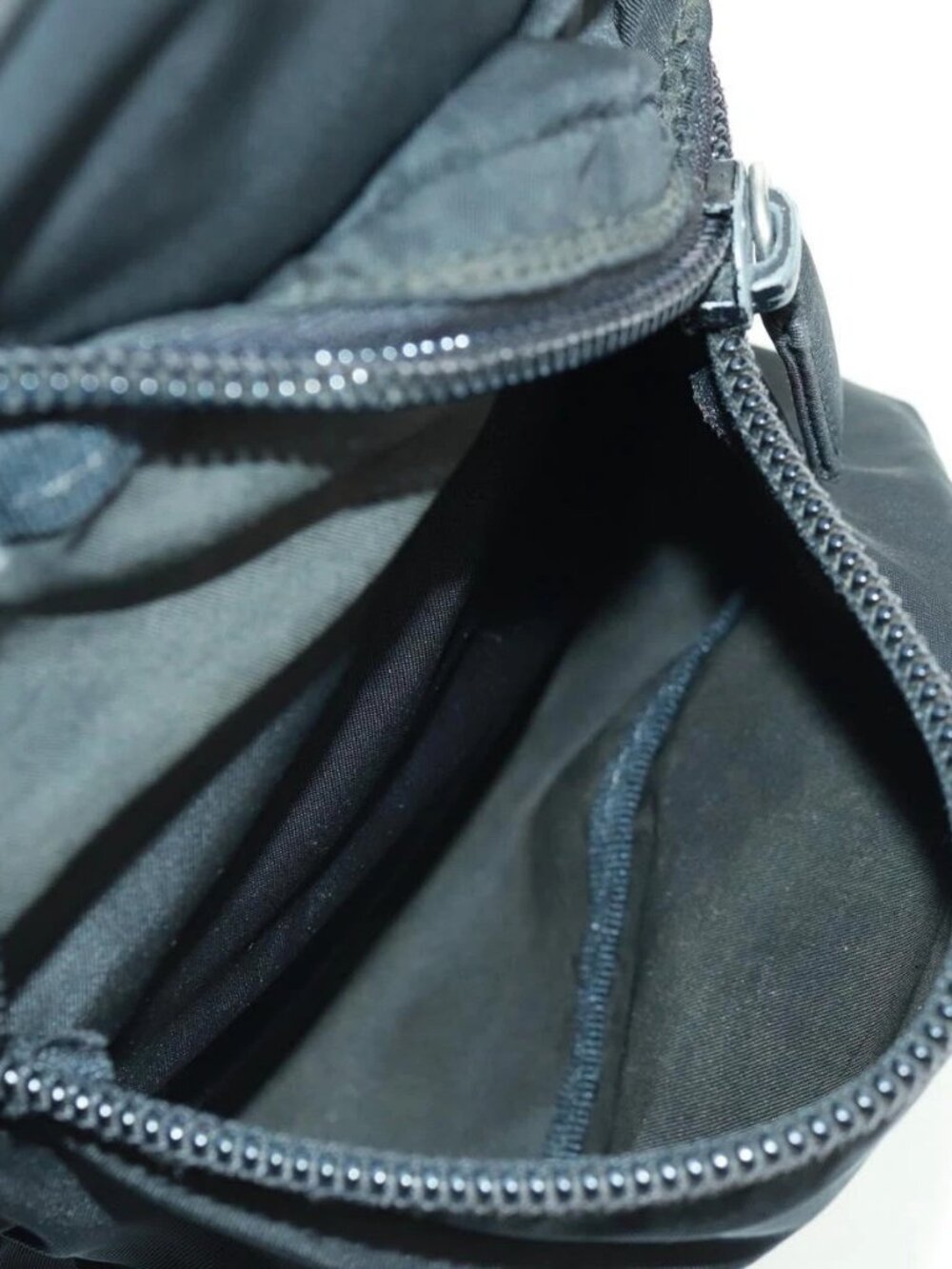 PRADA Backpack Nylon Black Silver Auth bs31873 - Picture 14 of 16